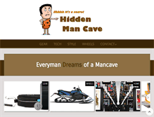 Tablet Screenshot of hiddenmancave.com